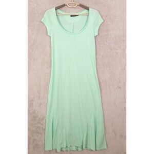 Polo Ralph Lauren Maxi Dress Womens M Mint Green Boho Short Sleeve Jersey Knit